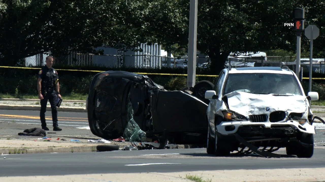 Man Killed After Violent Rollover Crash Leaves Car Destroyed in Uniondale