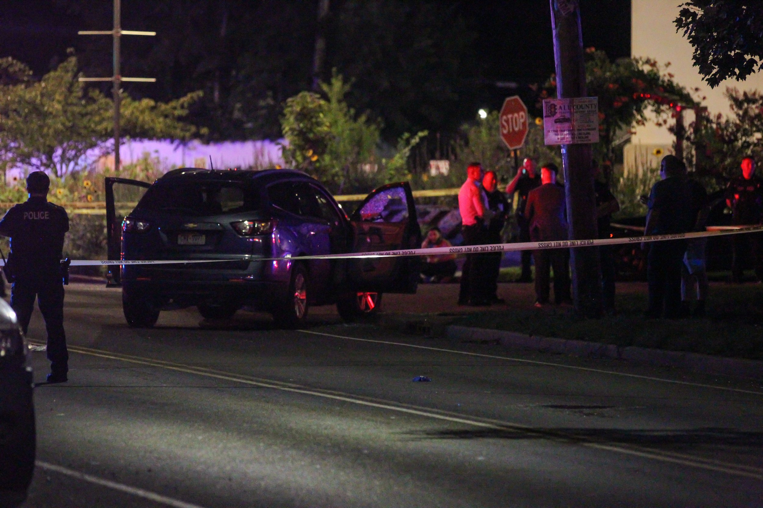 Knife-Wielding Man Shot After Charging Patrol Car, Smashing Knife Through Window In Westbury