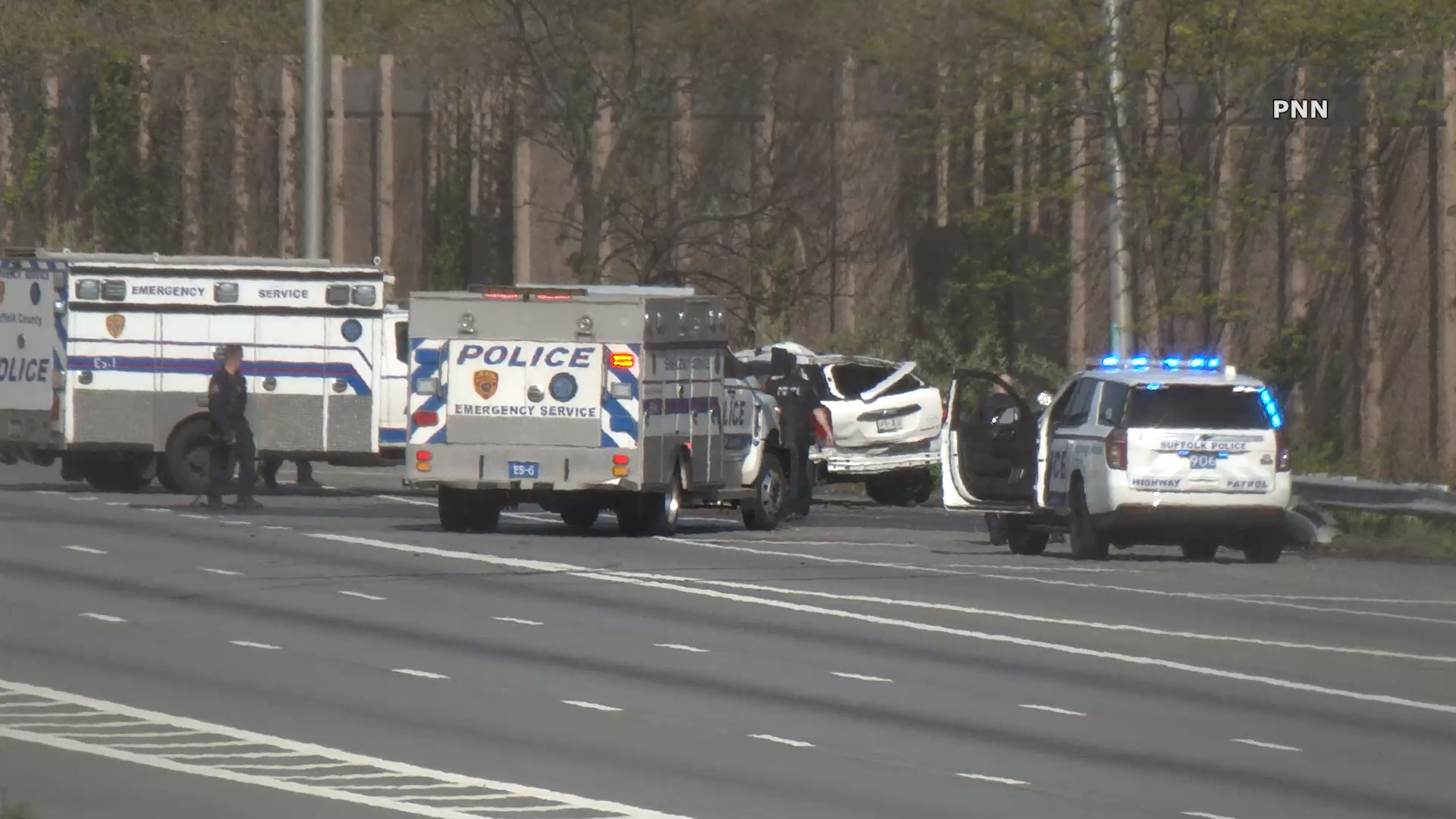 VIDEO: Good Samaritans Rescue Driver Moments Before SUV Bursts Into Flames on LIE