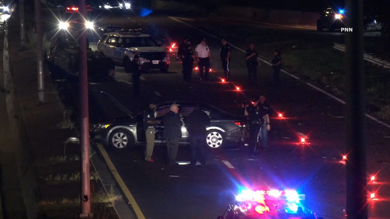 6 Injured, 2 Critical After Car Overturns in Queens Cross Island Parkway Crash