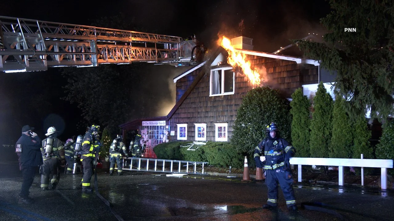 Flames Rip Through 350-Year-Old Milleridge Inn in Jericho