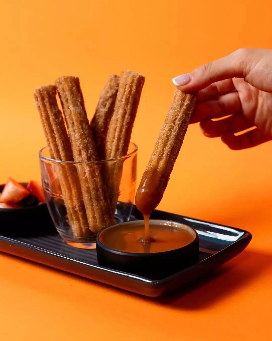 Churros rolled in cinnamon sugar, dripping with dulce de leche. Crunch outside, soft inside, messy in the best way.&nbsp;

#littlebirria #mascot #matraville