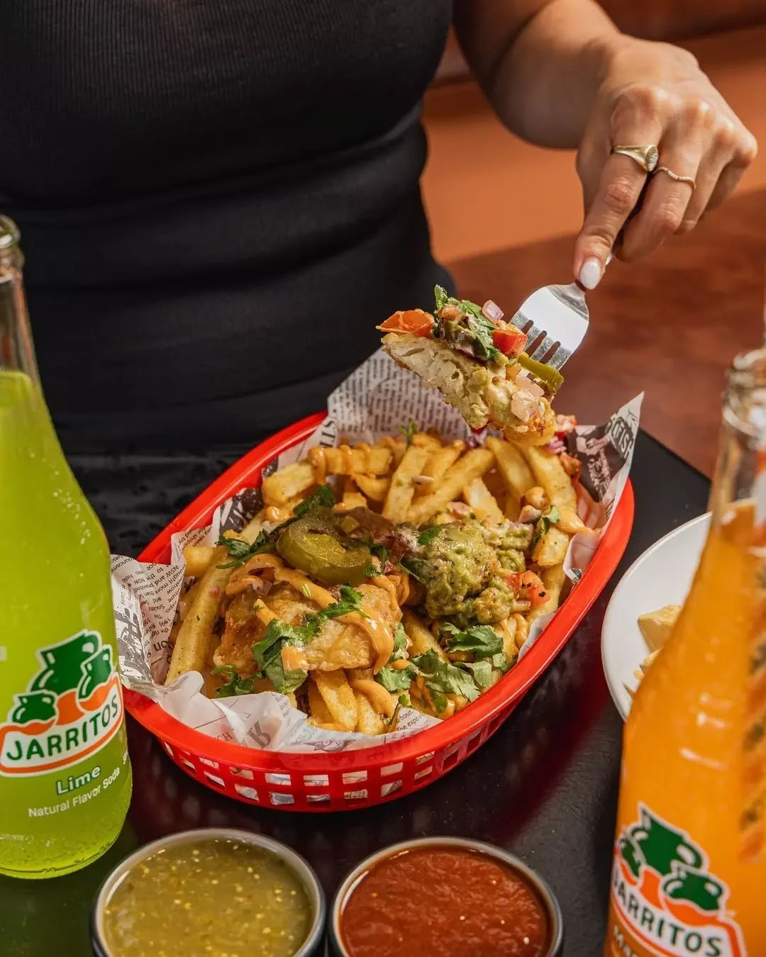 We call them Birria Dirty Fries - because &ldquo;loaded&rdquo; doesn&rsquo;t do them justice.

Crispy chips drowned in cheese, salsa roja and chipotle mayo, with your choice of protein on top.

You&rsquo;ll need napkins.