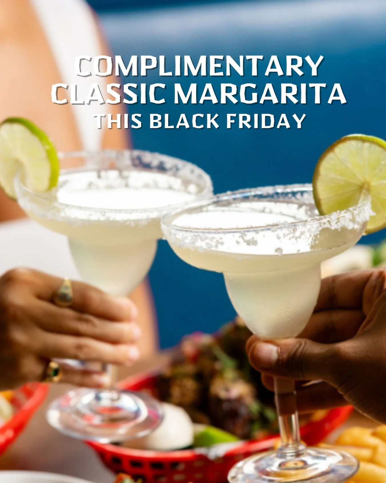 Black Friday mayhem is real, but Mascot keeps things easy. Fresh tacos, chilled margaritas and that feel-good buzz you want on a Friday.

Order any main meal* and we&rsquo;ll gift you your first Classic Margarita. Just book a table for two or more an