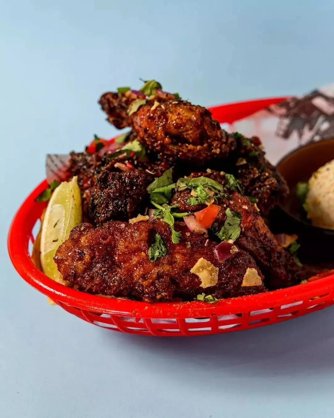 Hot, smoky, and just wild enough. Honey chipotle wings tamed only by sour cream and lime.