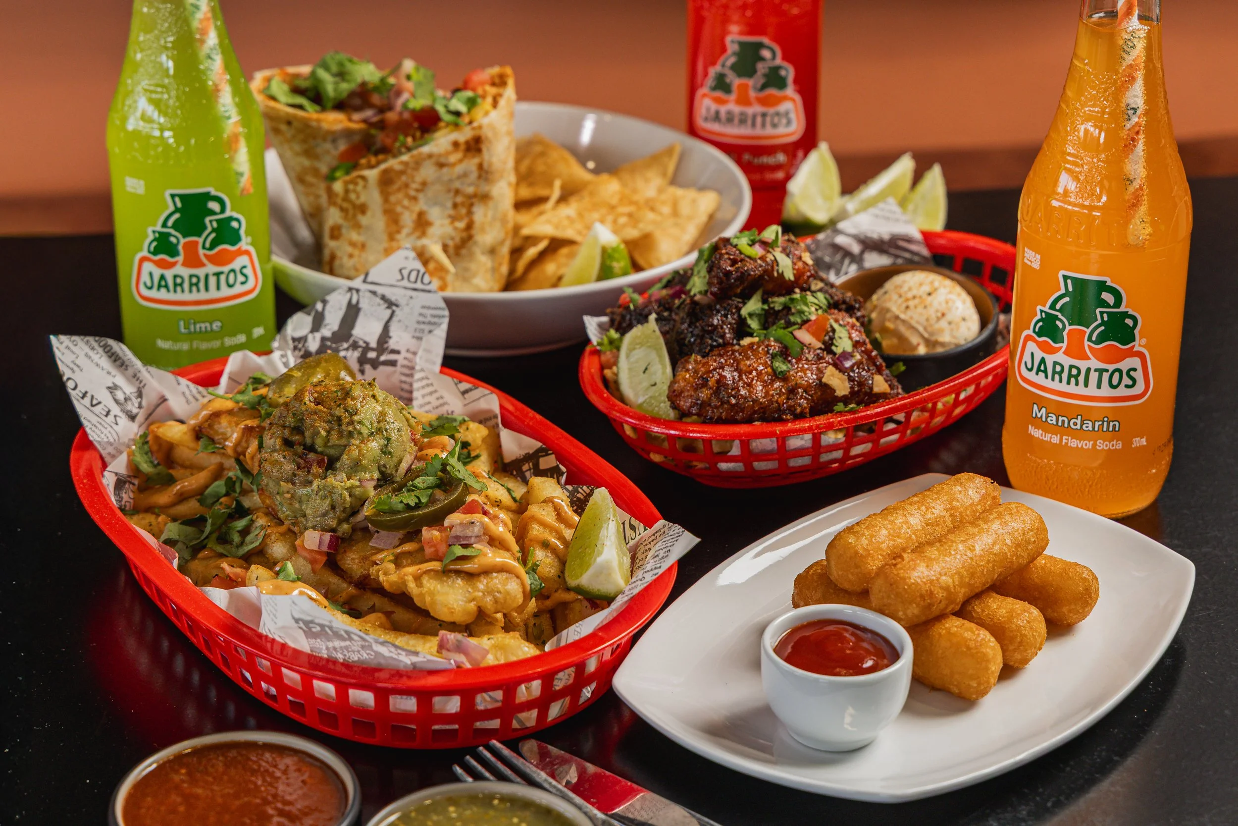 Mexican restaurant spread