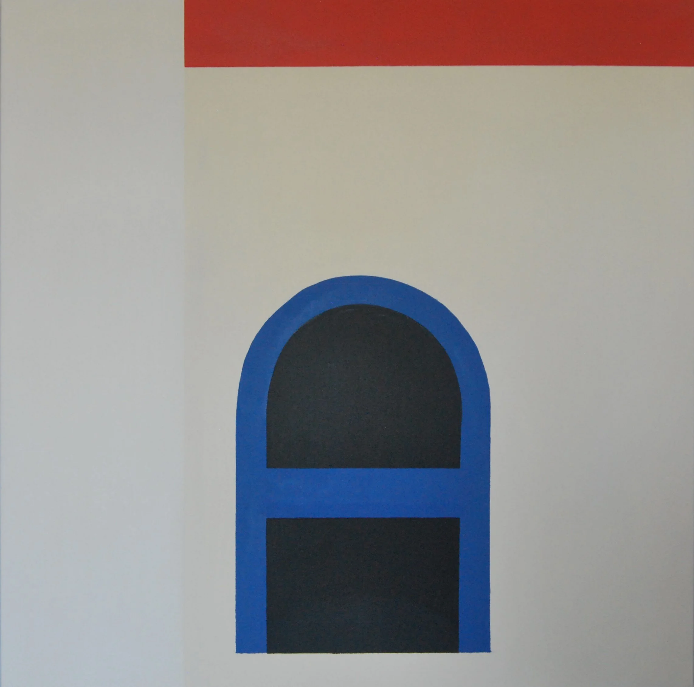 Boot Scraper.  $800.   Oil on Canvas.  91.5 cm square and 3.8 cm deep (36" x 36" x 1.5").  Signed on the back and ready to hang.