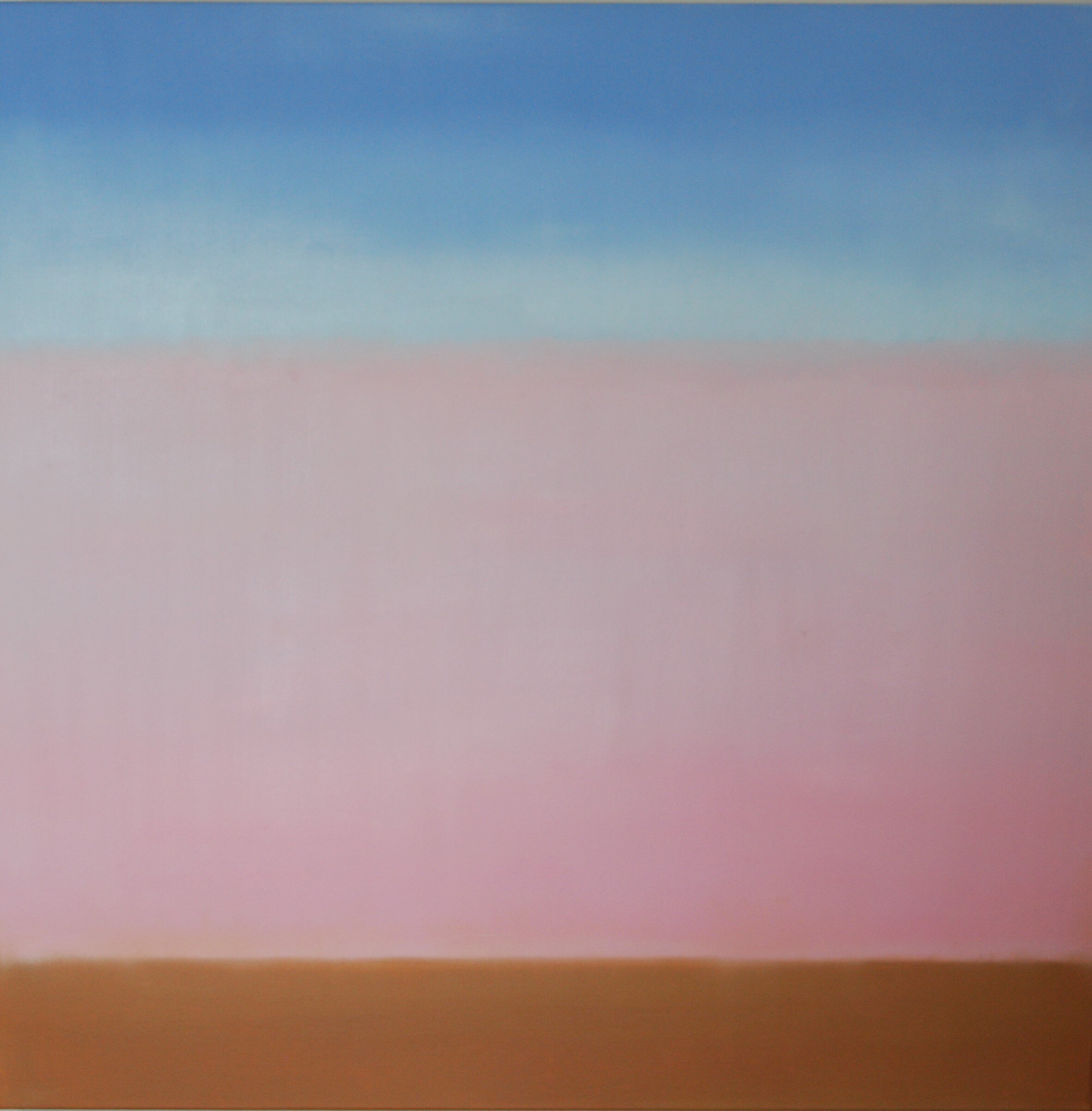 Pink Lake.  $700.  Oil on Canvas.  76 cm square and 3.8 cm deep (30" x 30" x 1.5").  Signed on the back and ready to hang.