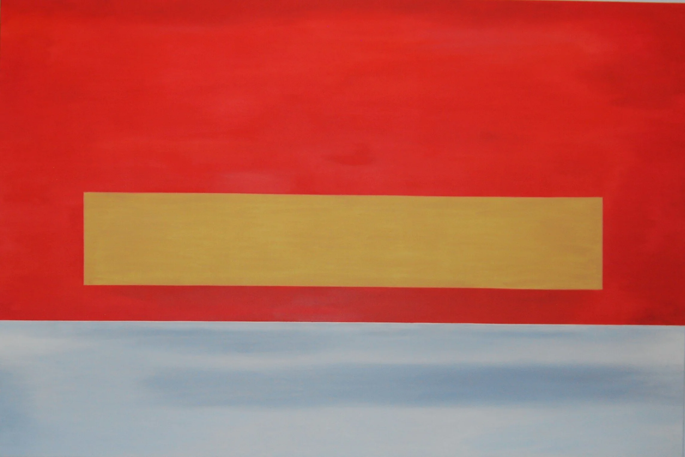 Private Bench.  $1,100.  Oil on Canvas.  102 cm high x 152 cm wide x 3.8 cm deep (40" x 60" x 1.5").  Signed on the back and ready to hang.