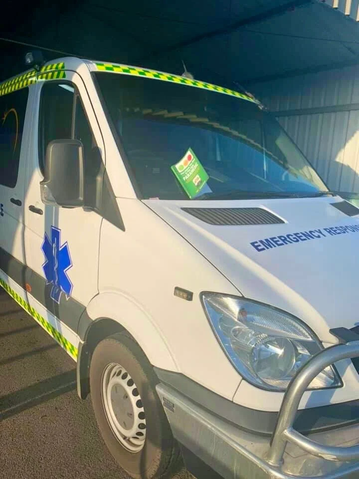 Tania's copy is stuck on the ambulance, awaiting the next call in Western Australia
