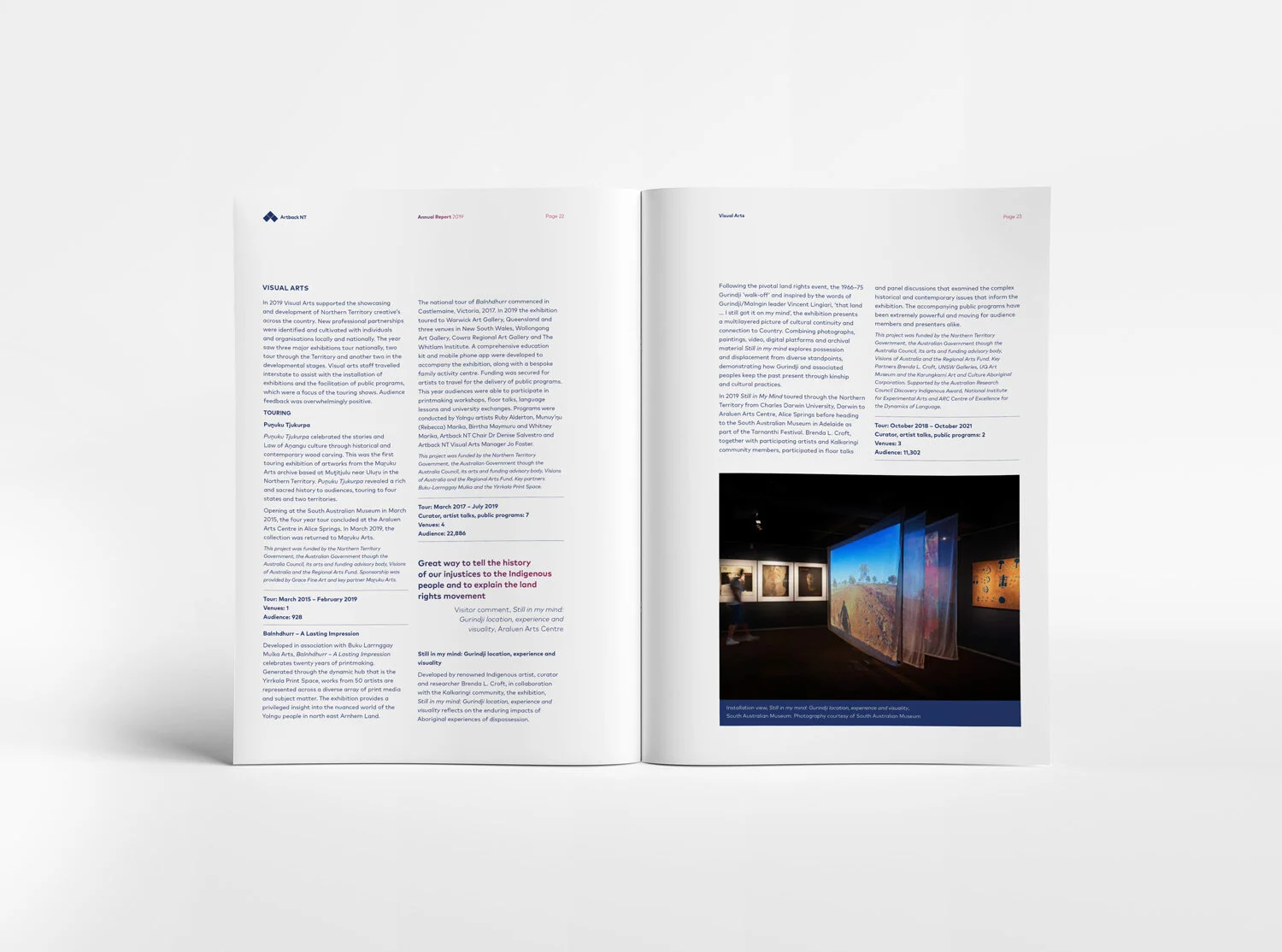 Artback NT Annual Report 2019 Spread