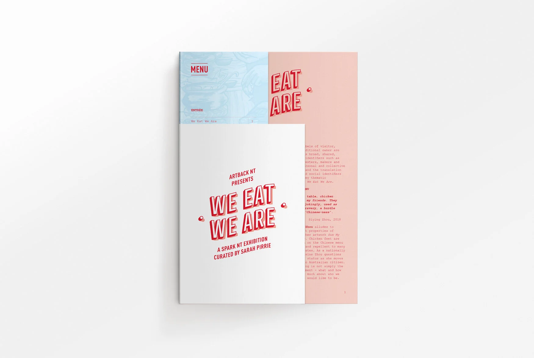 We Eat We Are Exhibition Identity