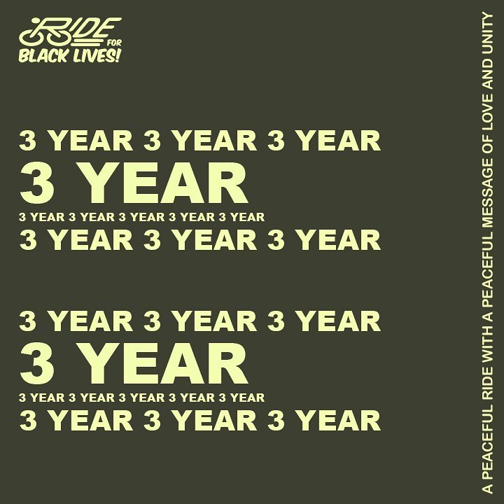 3 years ago today we held the first ever @rideforblacklives. To say things were different is an understatement, and to say things have changed is far from the truth. Ironic when you think about it all. 

Either way, I&rsquo;m extremely grateful for t