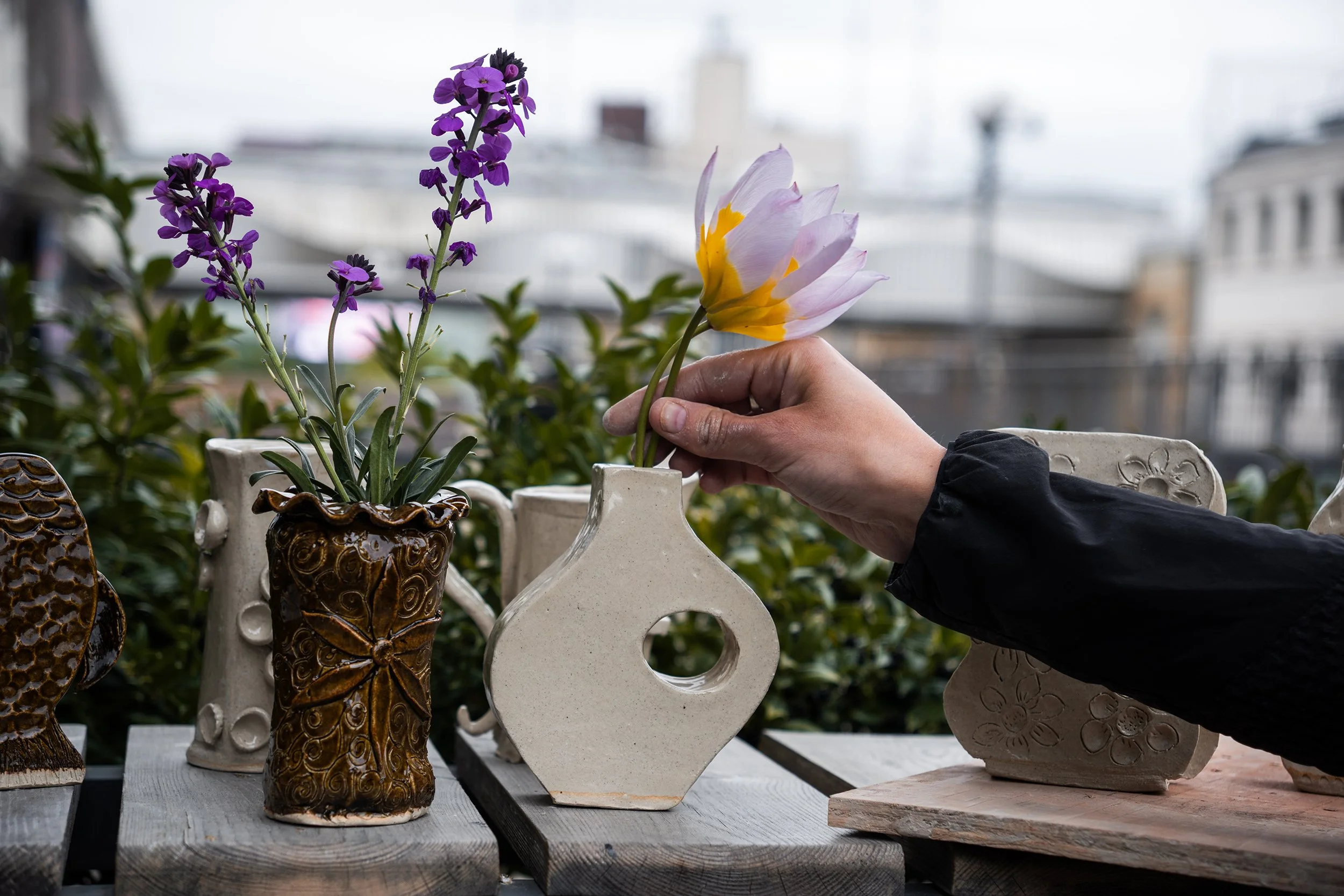 Make a Summer Vase with Mud + Mai