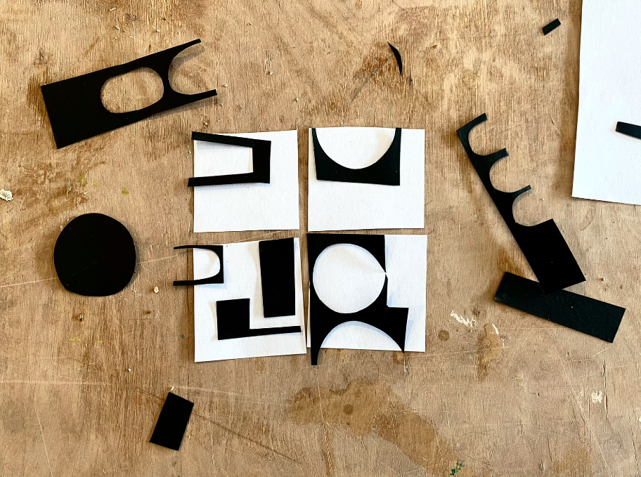 Set of Tiles - Decal Cut Collage Workshop