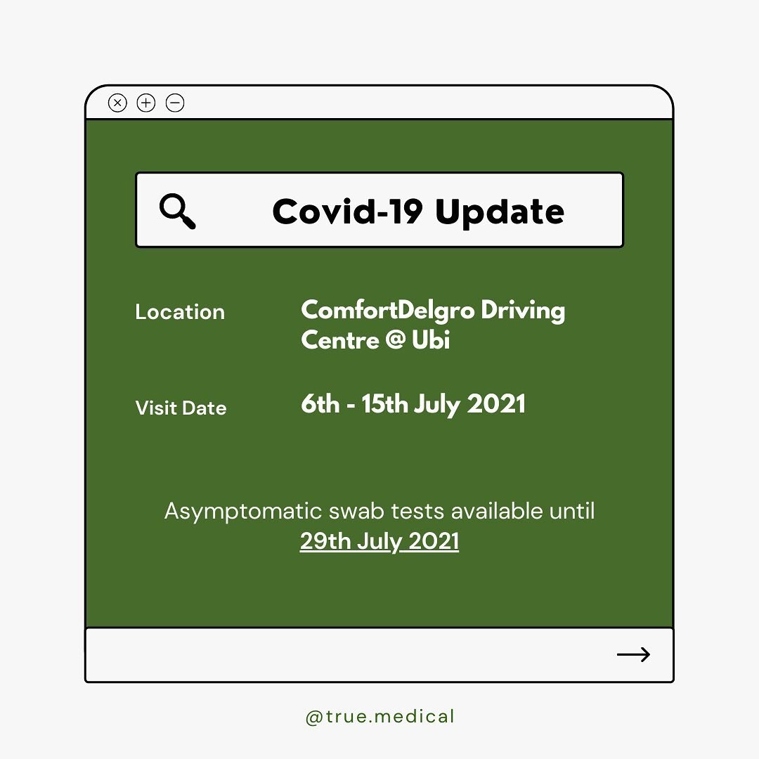 Individuals who had visited these places during the indicated dates are encouraged to come down for a government funded swab test as part of Covid-19 surveillance testing, even if they may not be exhibiting any symptoms.

Do make an appointment with 