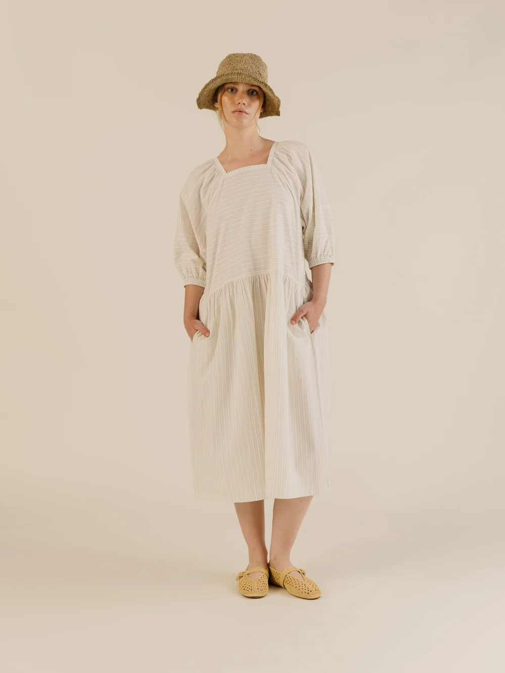 Heather Dress - Soft Stripe  SIDELINE