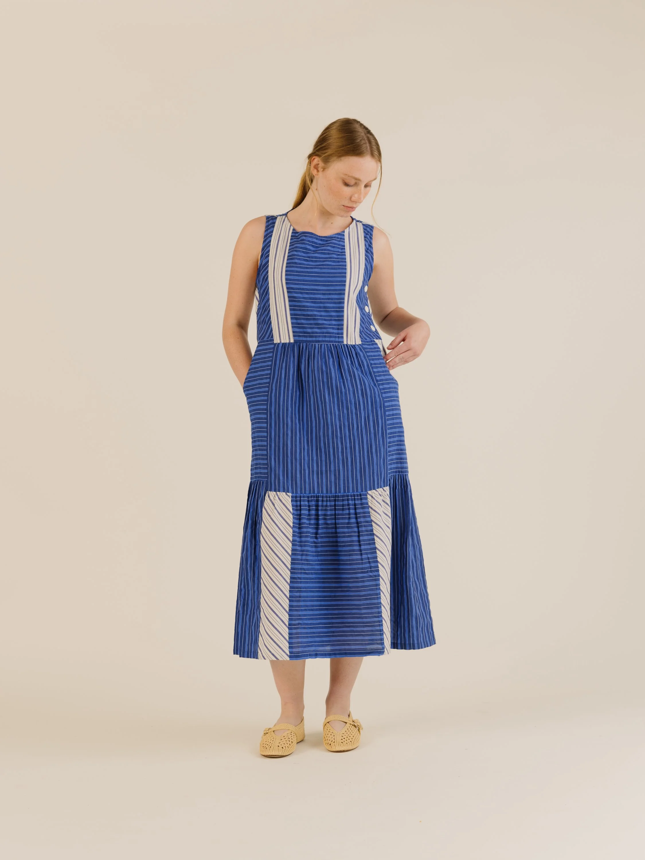 Amee Dress - Mix Stripe