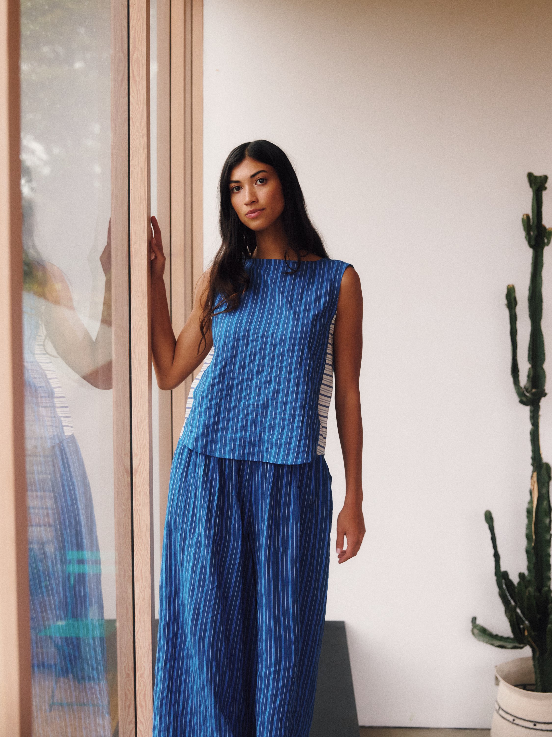 Wake Top - Cobalt Stripe