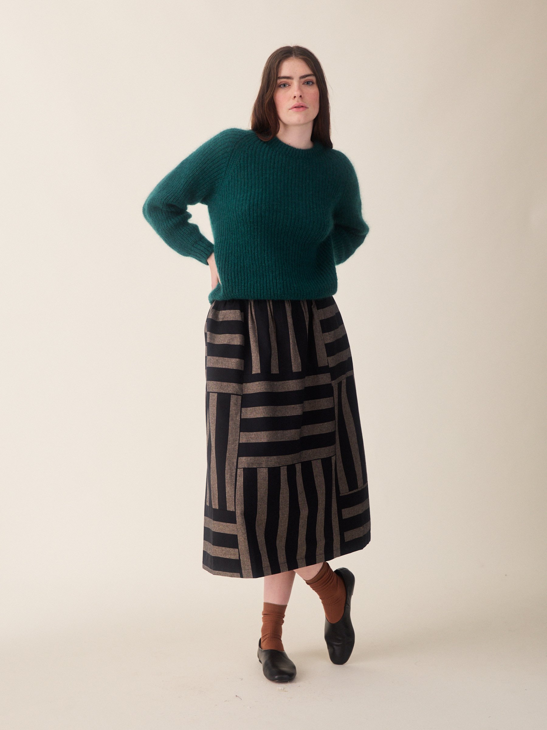 Ivy Skirt - Bold Stripe