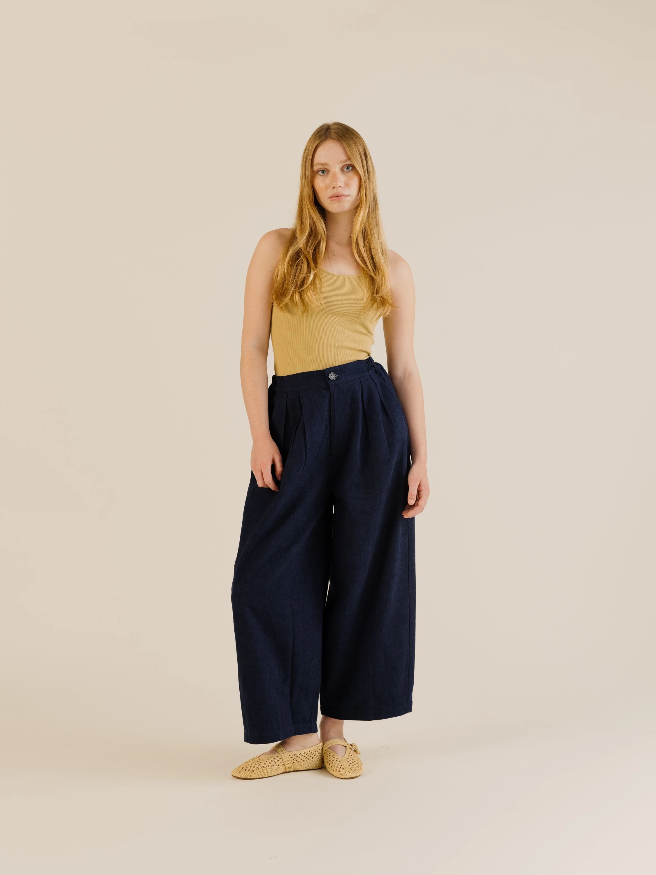Leila Trousers - Indigo