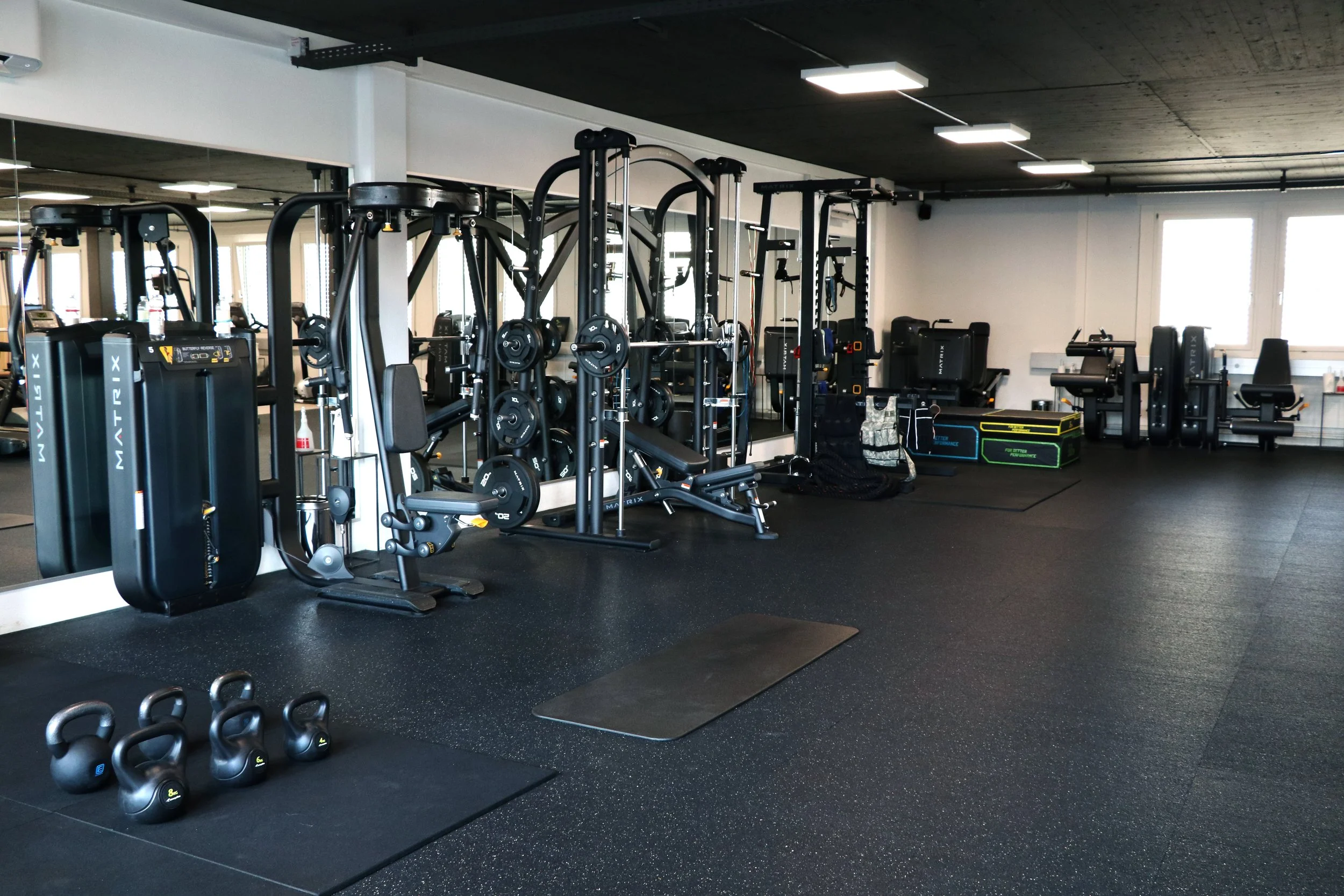 Trainingsfläche im privaten JS Personal Training Studio in Dübendorf