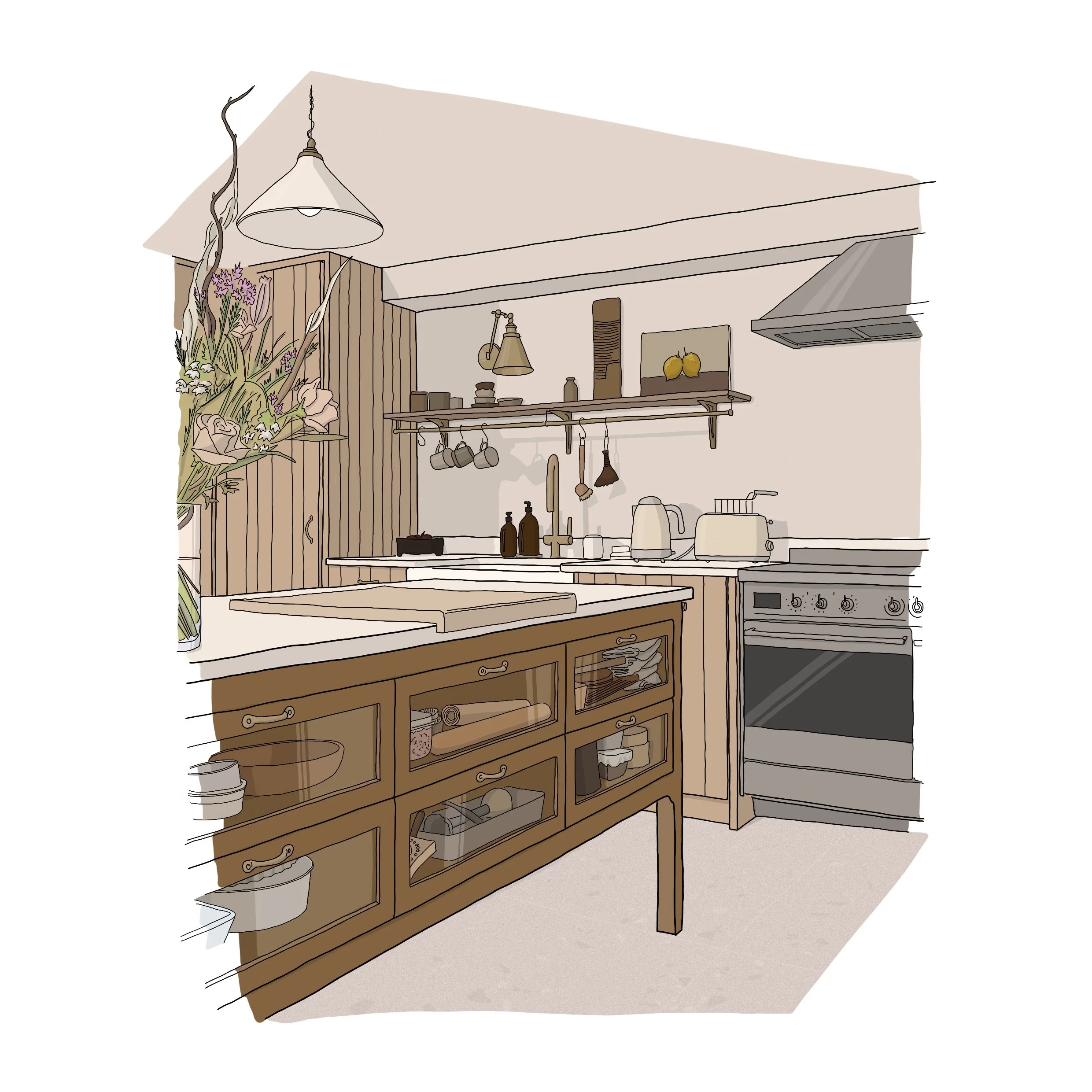 ARCHITECTURAL ILLUSTRATION PROJECTS — Katherine Dauncey Illustration