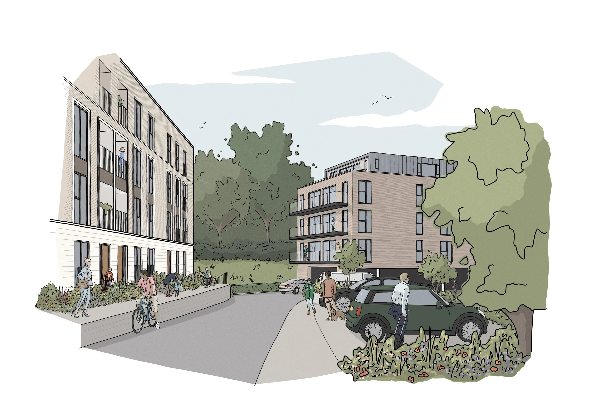 ARCHITECTURAL ILLUSTRATION PROJECTS — Katherine Dauncey Illustration