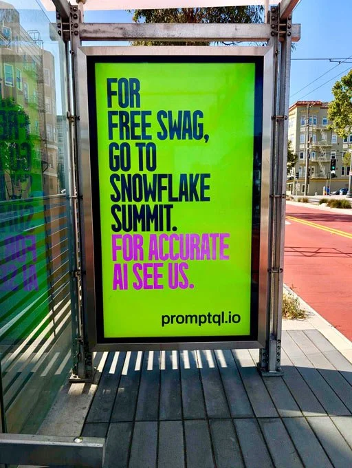 promptql bus shelter for Snowflake Summit