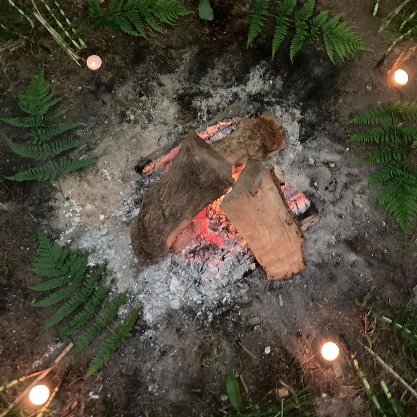 A fire to close the year. A fire for everything that has passed. A fire to close a cycle, a fire to purify. Solstice eve.
