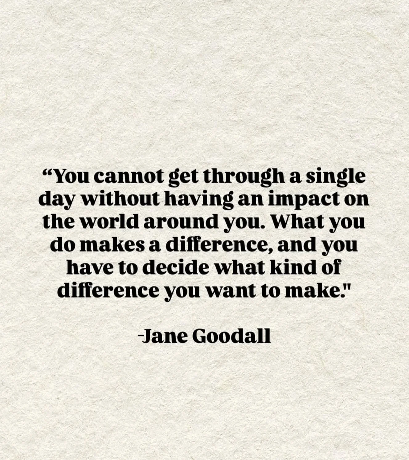 I love this quote; it&rsquo;s a powerful reminder, and it speaks directly to the kind of work I do at grow-up.uk. So I thought I&rsquo;d share it today.

We&rsquo;re always having an impact, in big ways and small. Through our choices, our energy, our