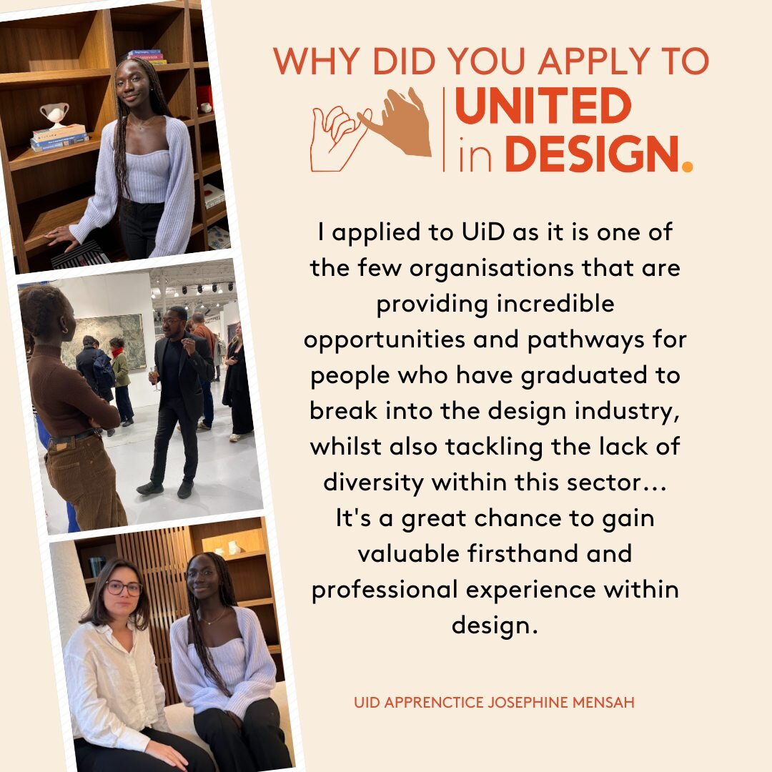 Why did you apply for a United in Design apprenticeship?

Here UiD apprentice Josephine @josieafriyie shares her reason why.

Remember, the application process to join our 2024/25 Graduate Apprenticeship scheme is NOW OPEN. 
➡ Head to our website to 