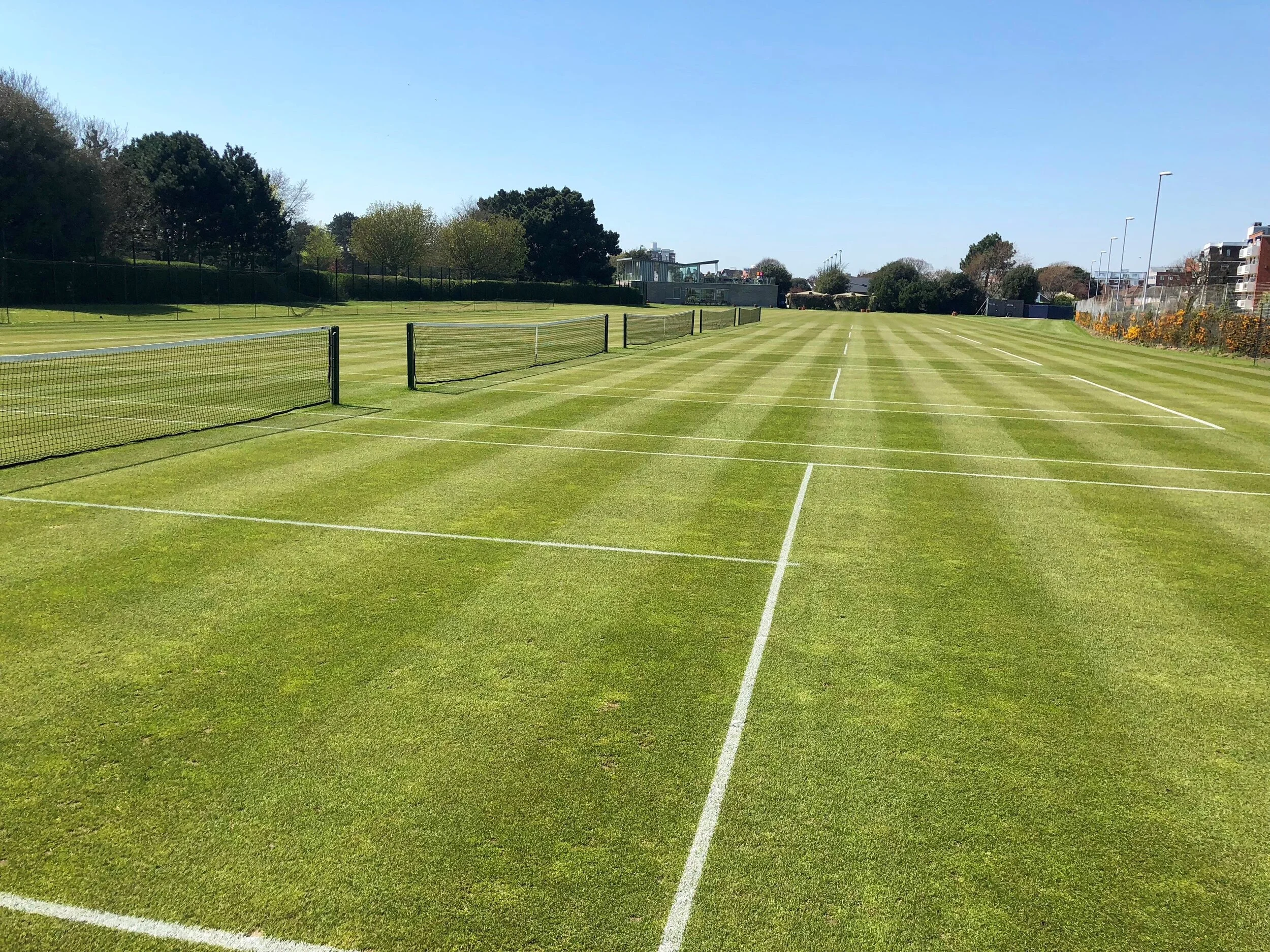 Grass courts close Sunday