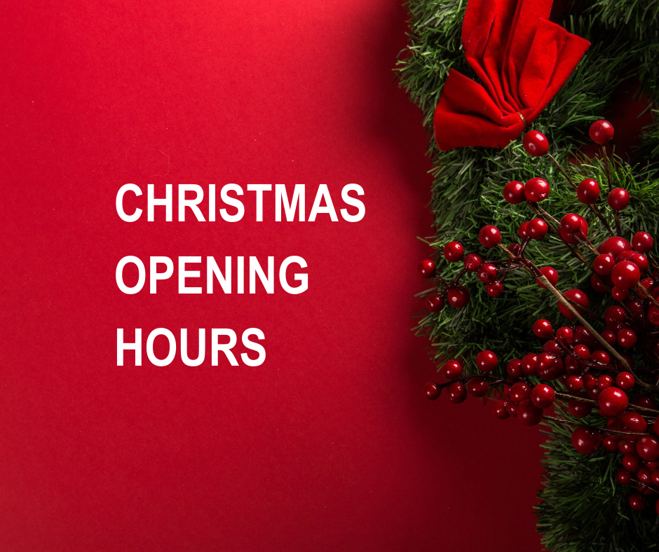 Christmas Opening Hours