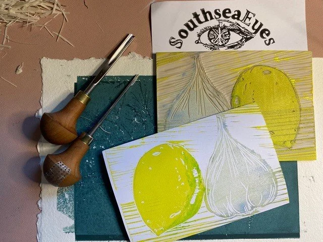 Linocut Printing Workshop with SouthSeaEyes