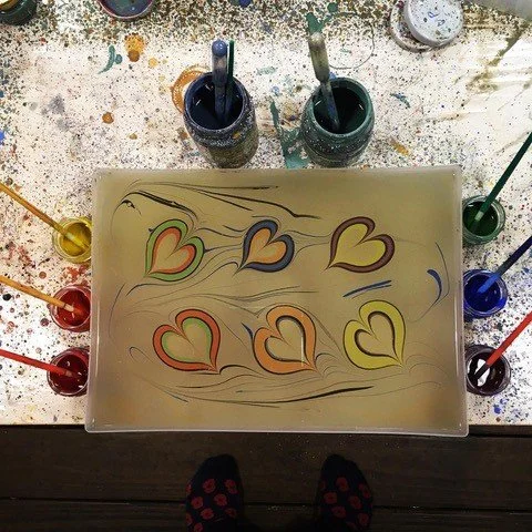 Paper Marbling Art Class with James Mouland