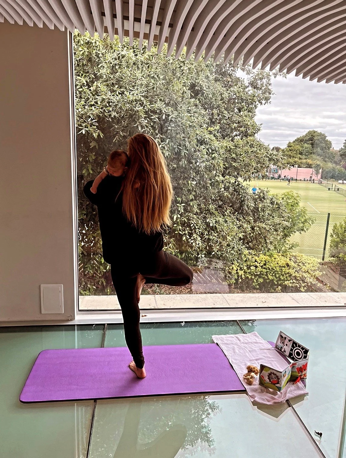 Mama and baby Yoga