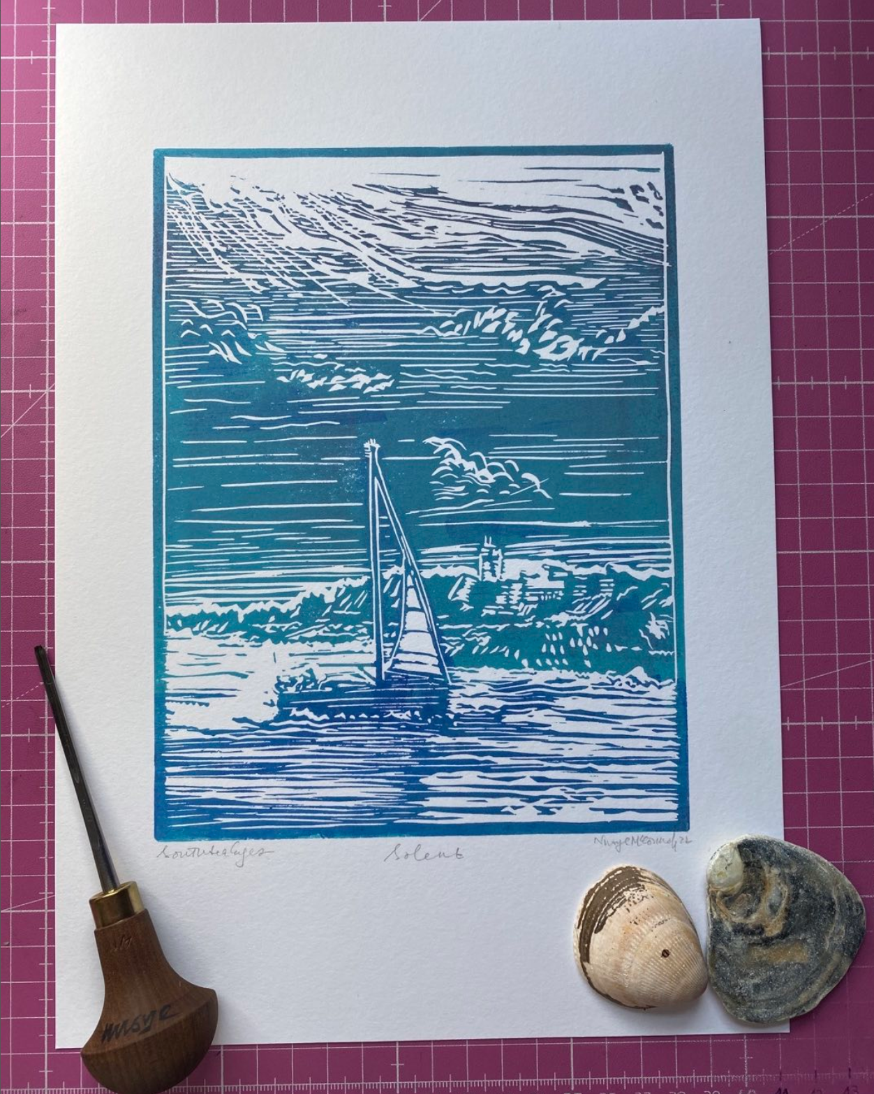 SouthSeaEyes Linoprint Workshop