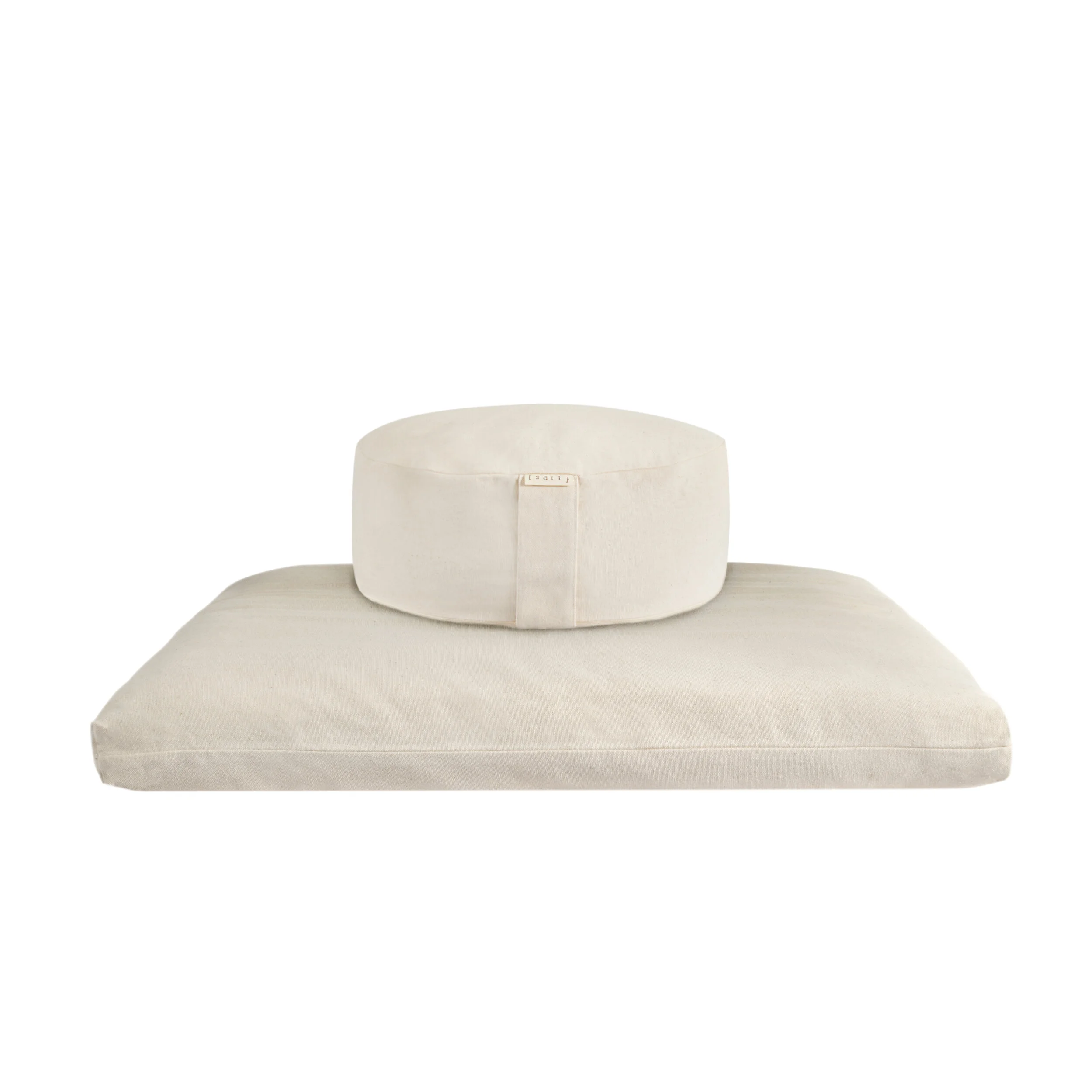 Buy Zafu & Zabuton Round Meditation Cushion Set UK Natural Cream — { sati }