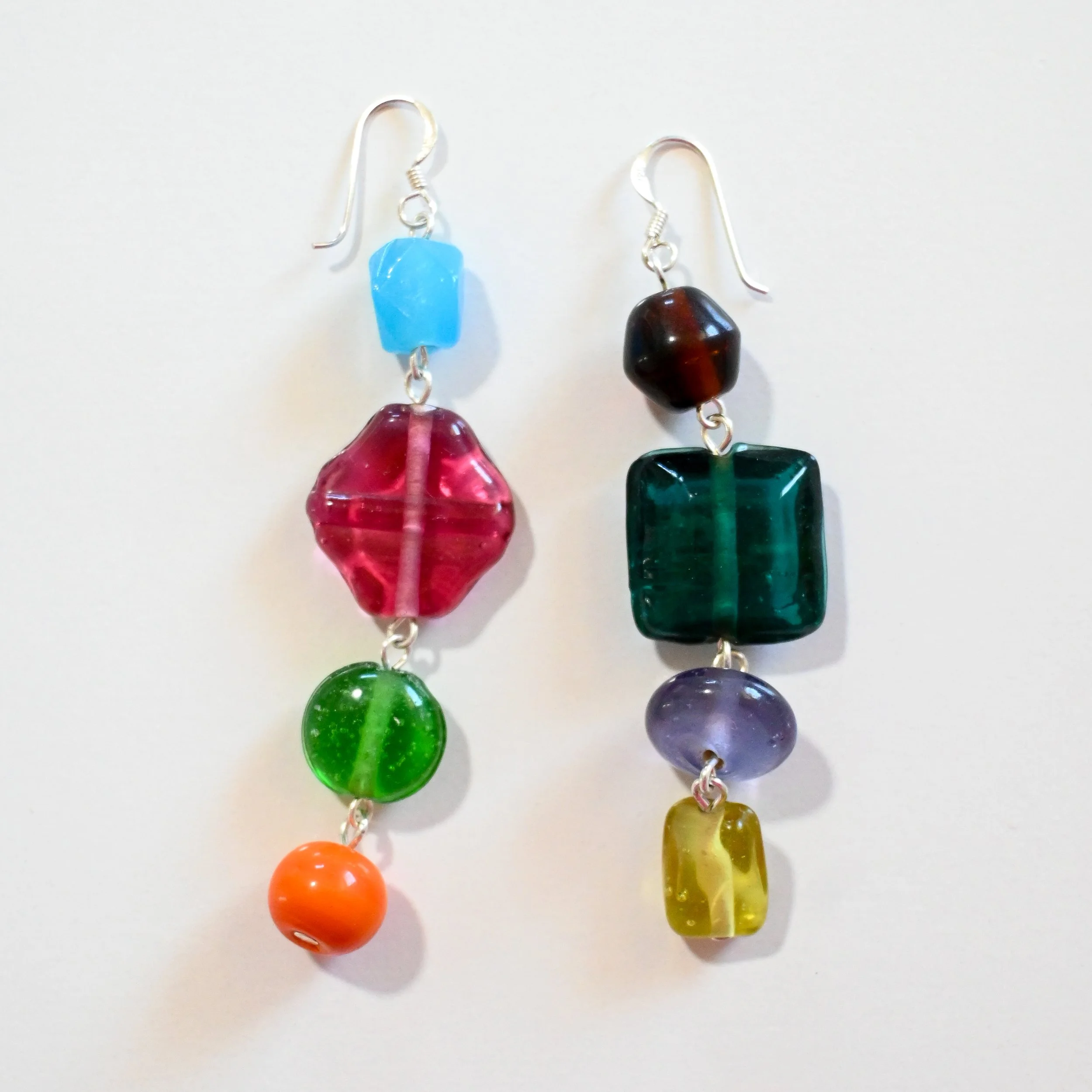 Colourblock Earrings - Dangle Drops 1