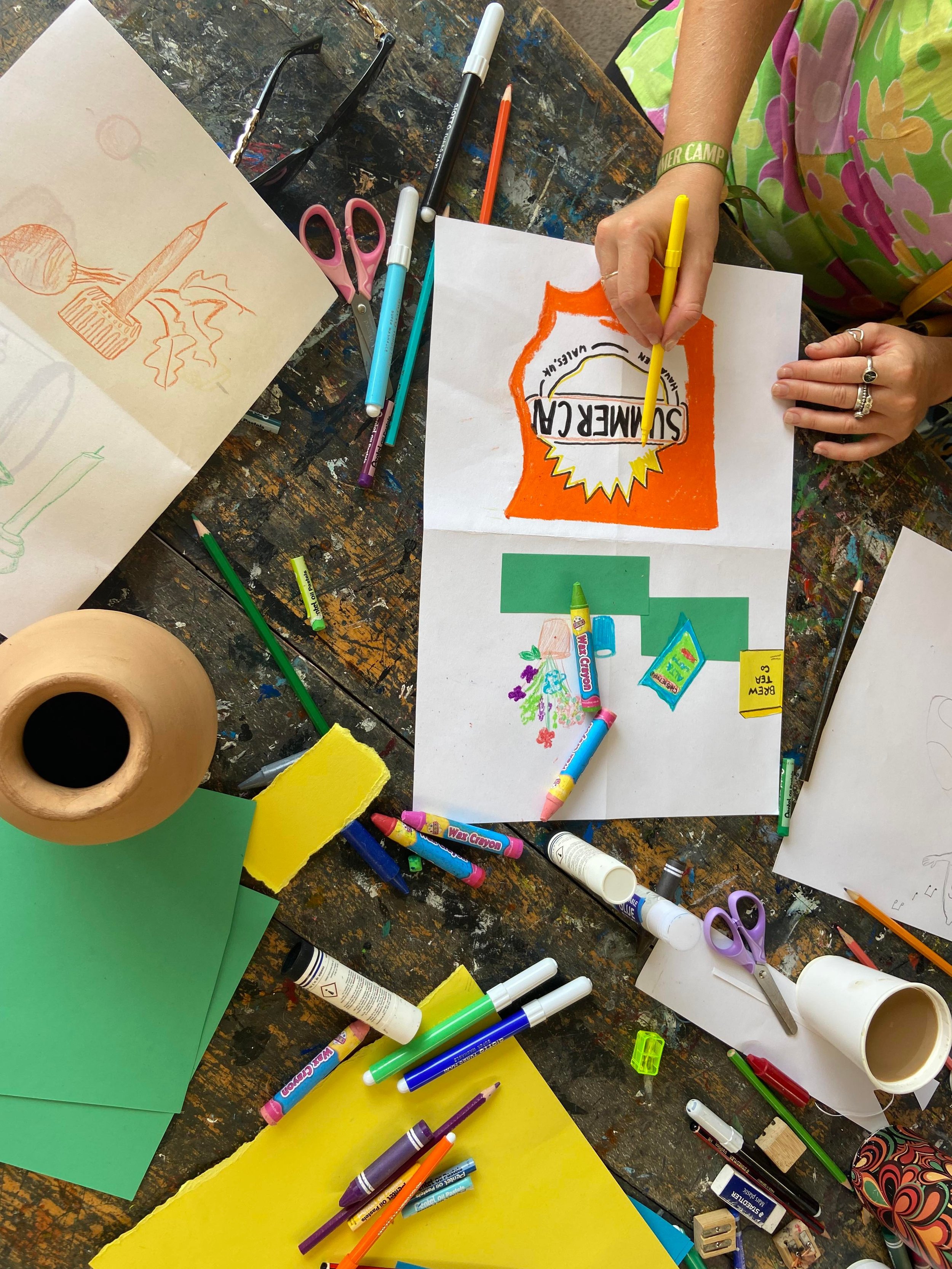 Drawing workshop, The Goodlife Society, Wales 2023