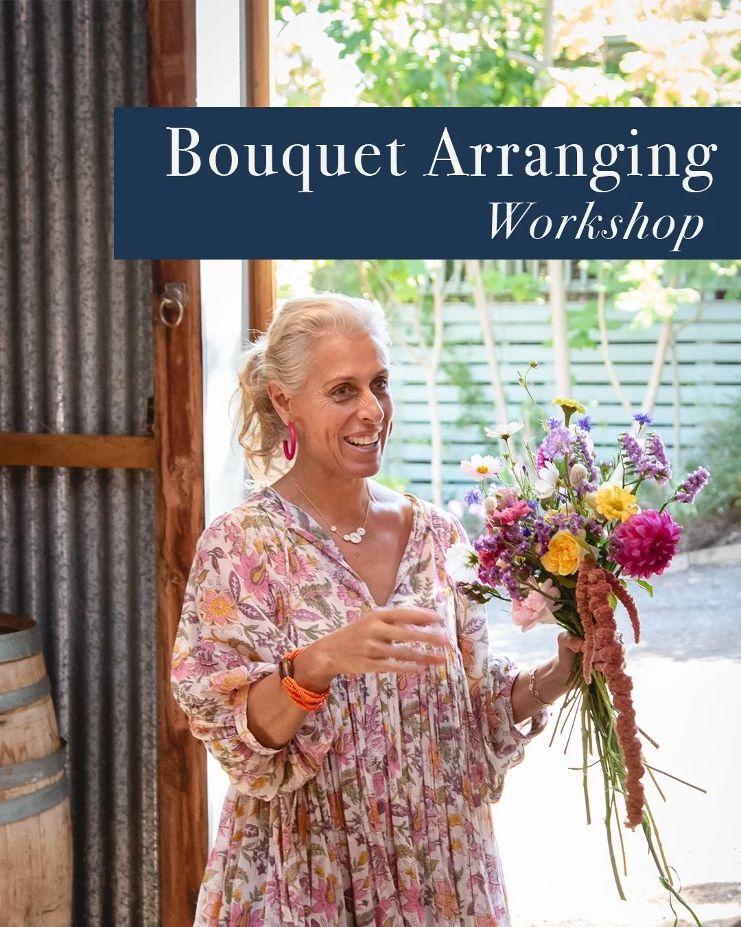 Bouquet Arranging Workshop with @petrinablooms 💐

Want to create your own beautiful floral arrangements? 
Learn the secrets to creating a stunning garden style bouquet with floral wonder @petrinablooms 🌸 

We&rsquo;ll be creating gorgeous bouquets 