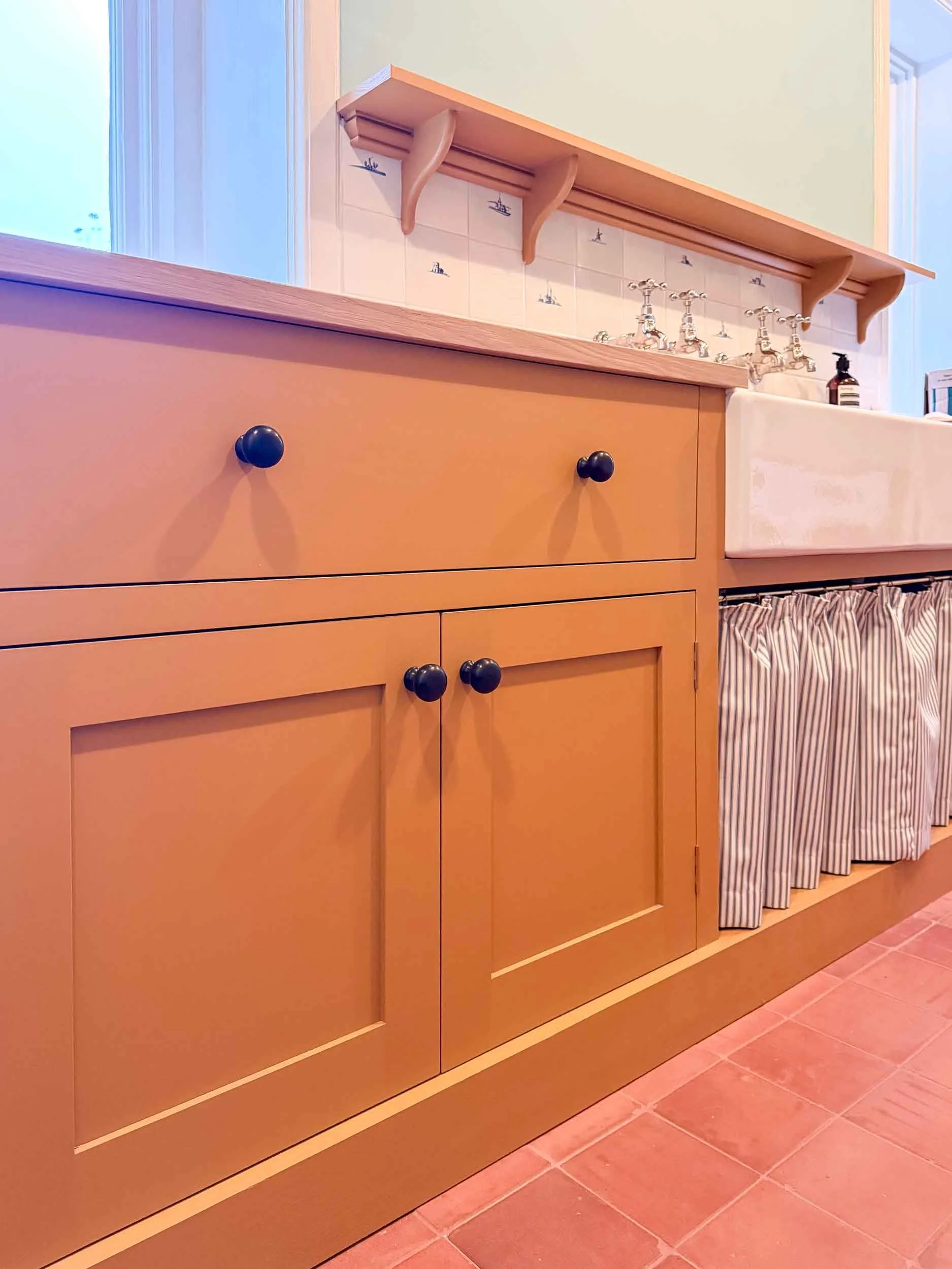 Country house laundry room cabinets