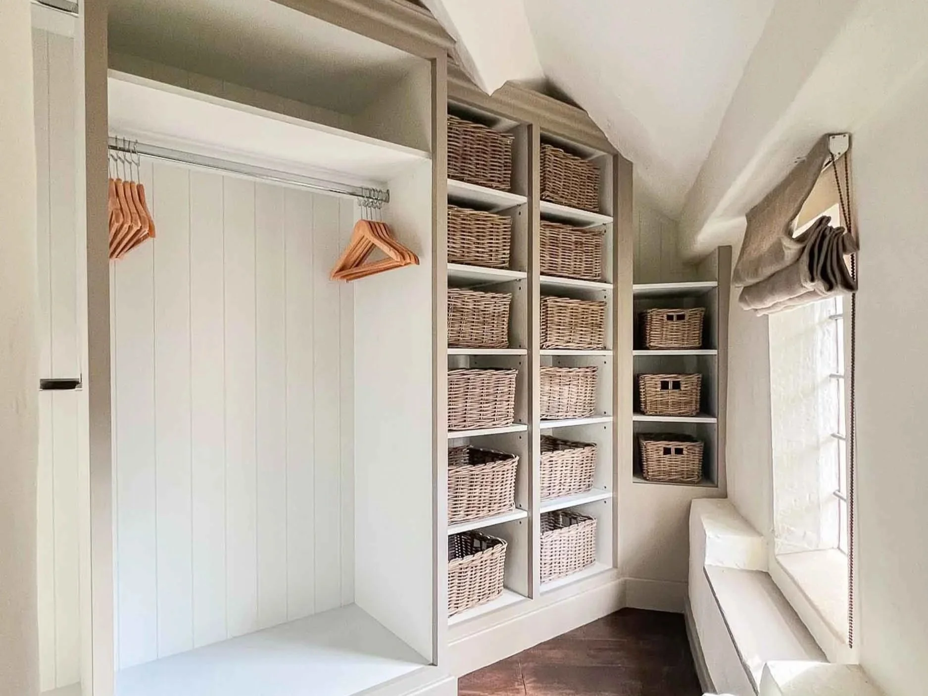 17th century cottage walk-in wardrobe