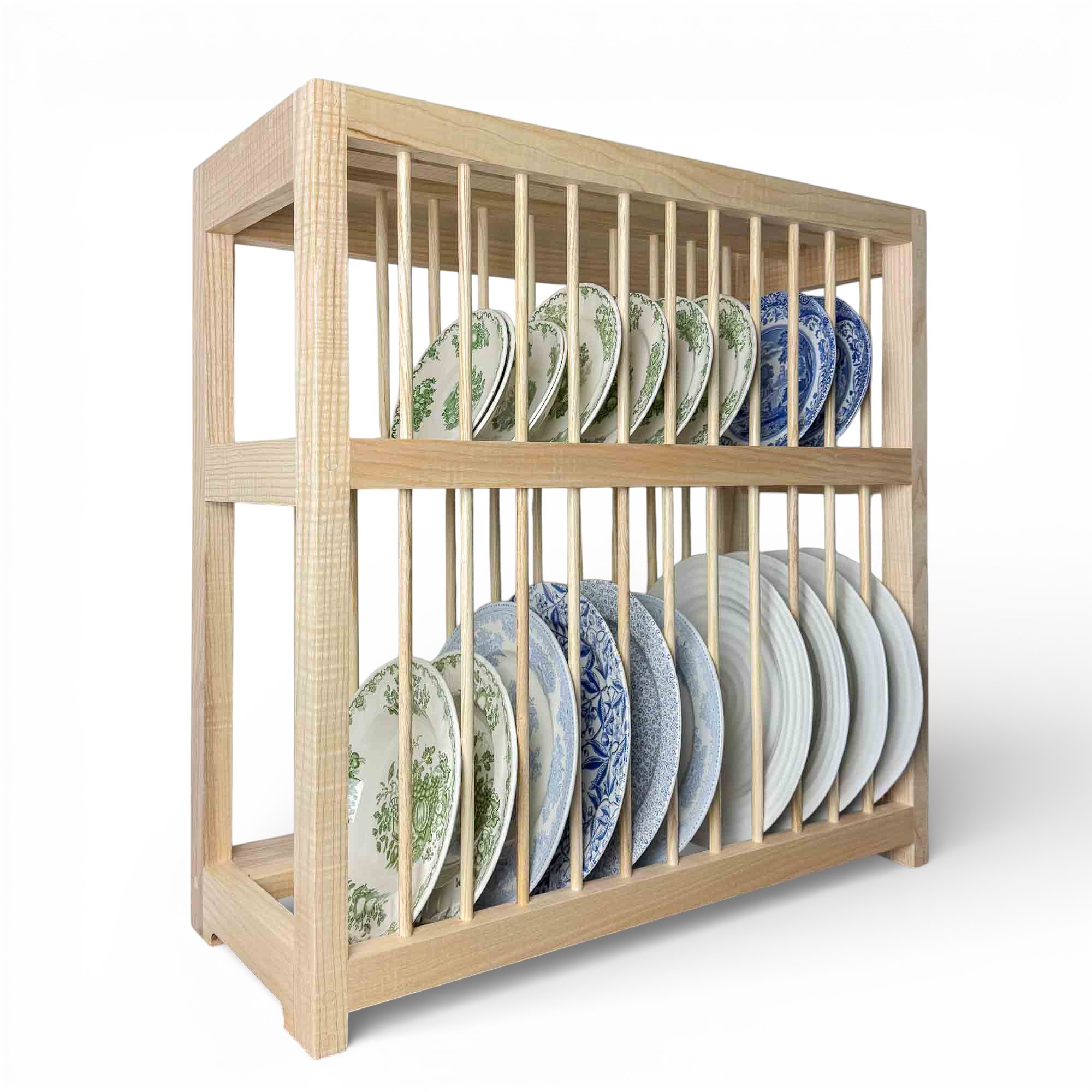 handmade ash platerack