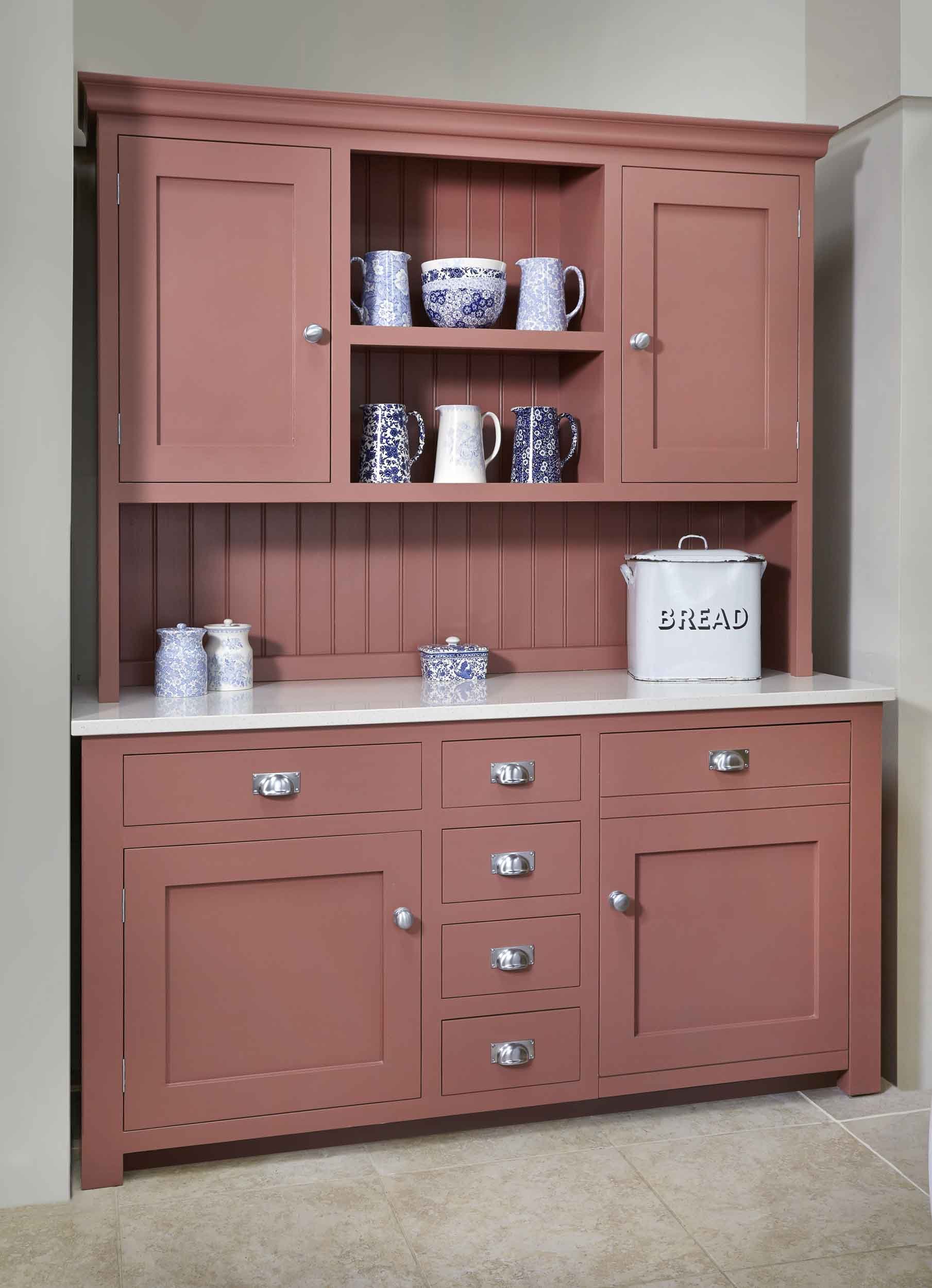 Freestanding dresser, painted in Little Greene 'Ashes of Roses'