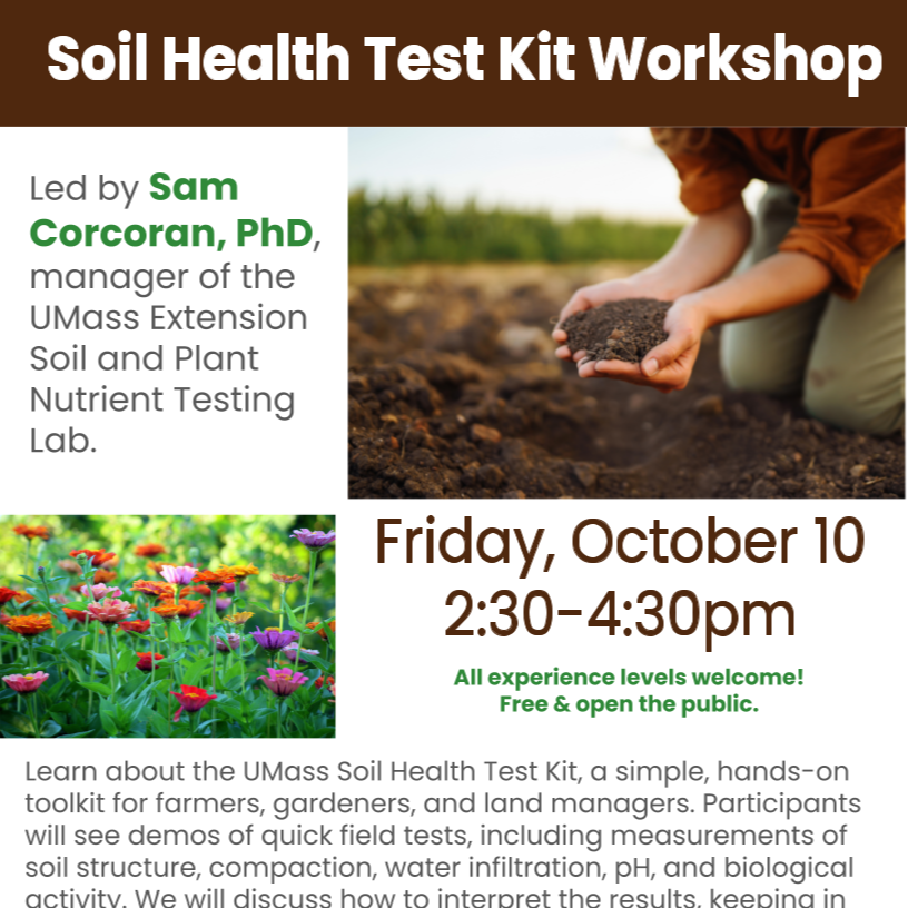 Soil Health Test Kit Workshop with UMass Extension