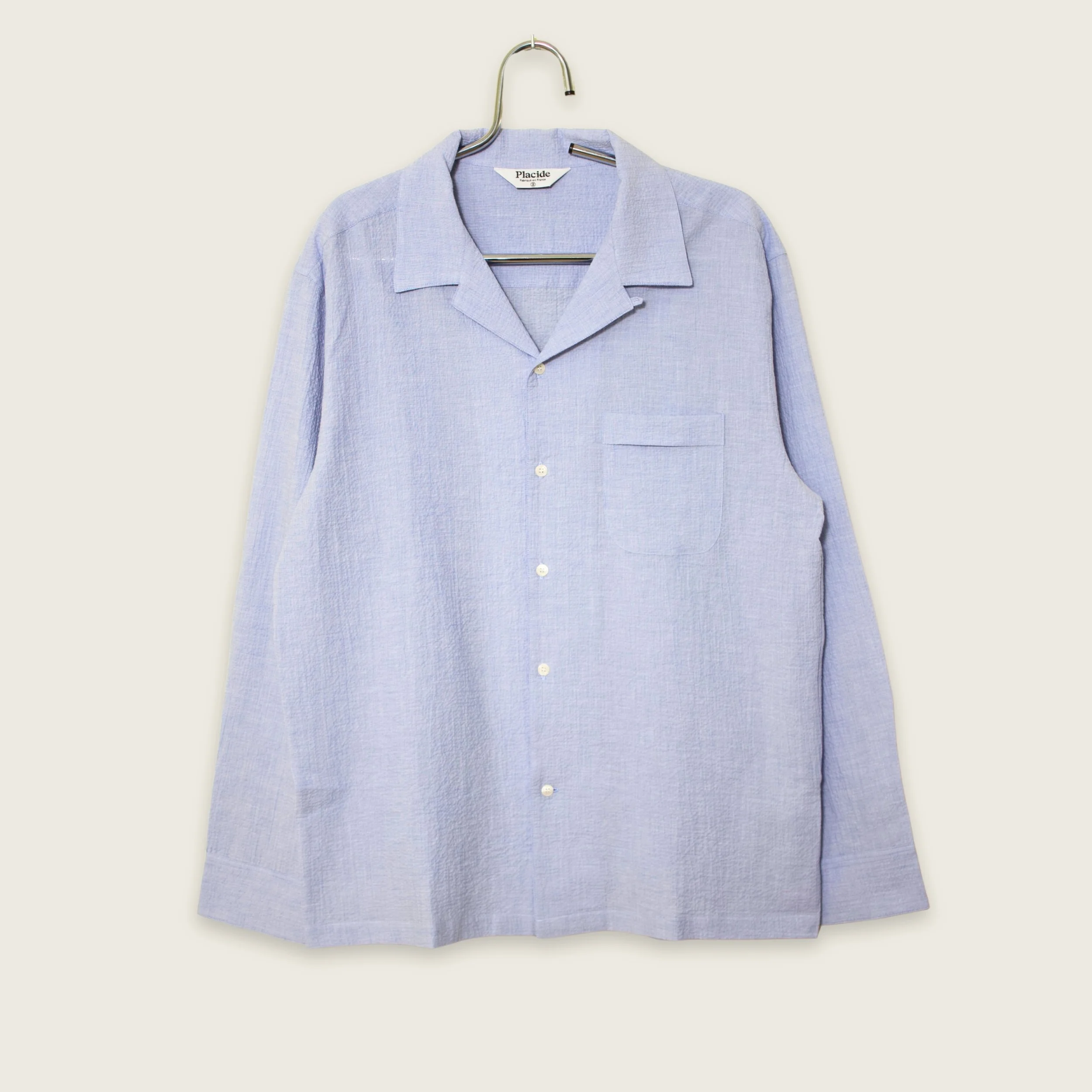 Chemise légère Placide Seersucker Bleu Clair (4).jpg