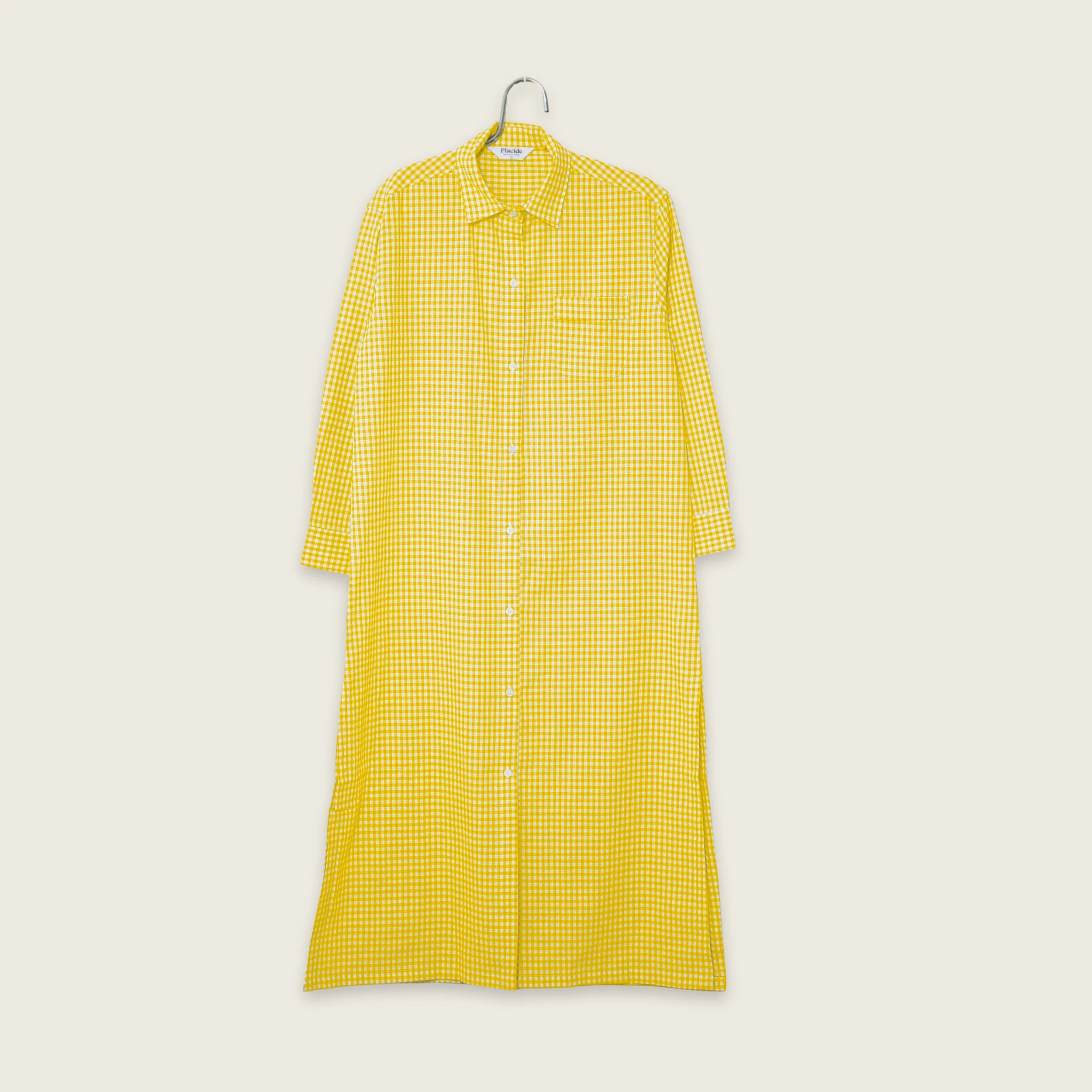 Robe chemise / Vichy Jaune