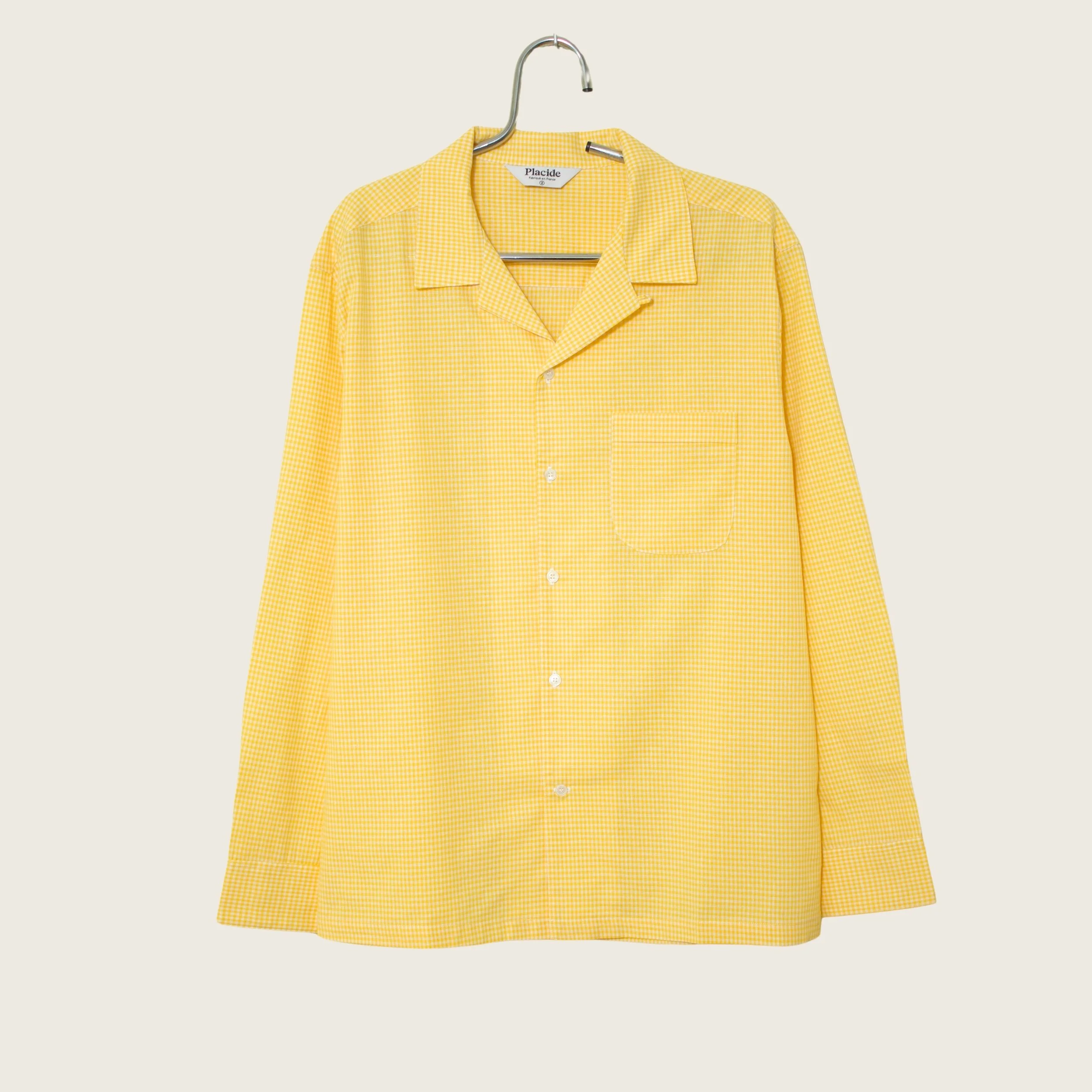 Chemise légère Placide Vichy Jaune (3).jpg